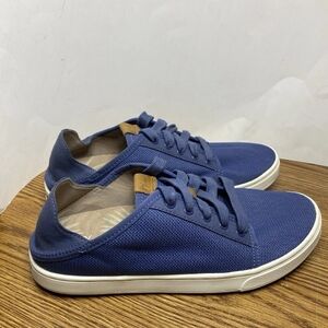 OLUKAI PEHUEA LI SNEAKERS TAPA Lace Up Comfort Shoes Women’s Size 8 Blue